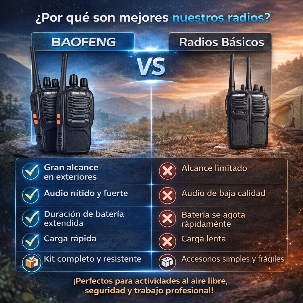 SIGNAL DOMINATOR- 2 Radios Walkie Talkie Color negro