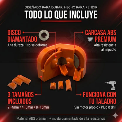 DRILLSHARP™ – AFILADOR DE BROCAS UNIVERSAL (Dejá de tirar brocas desafiladas a la basura)