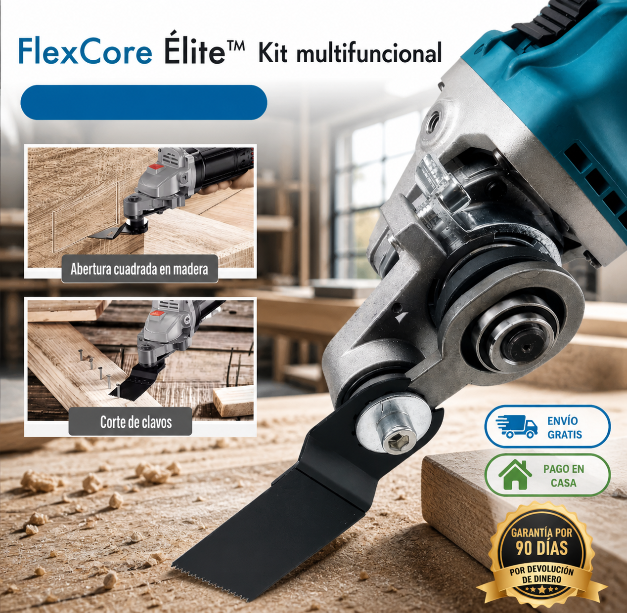 FLEXCORE ÉLITE™ KIT 3 EN 1 - CORTA, LIJA Y PULE