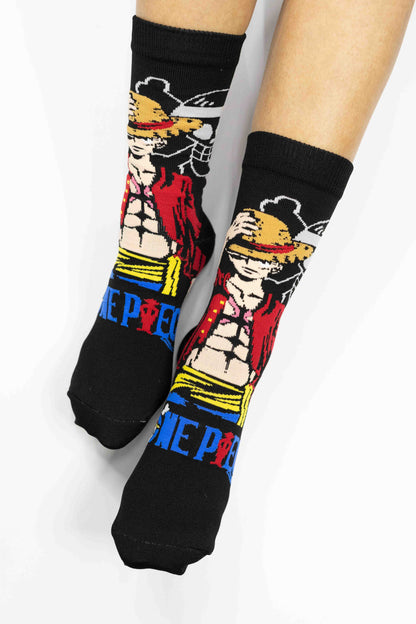Medias Luffy fondo Negro