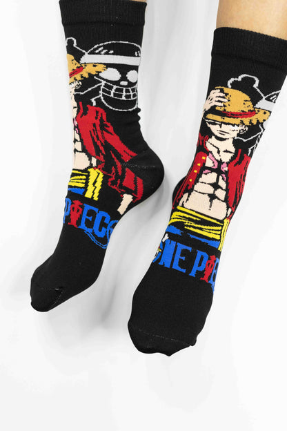 Medias Luffy fondo Negro