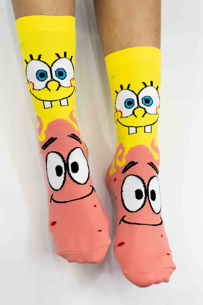 Medias Bob Esponja y Patricio