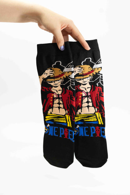 Medias Luffy fondo Negro