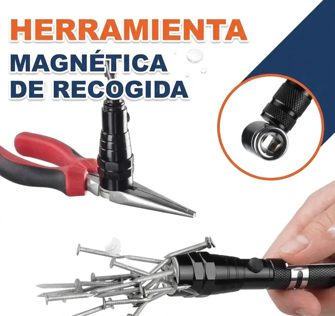 Magnetix™- Linterna Telescópica Magnética Multifuncional