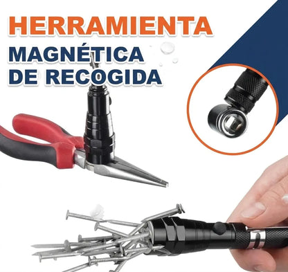 Magnetix™- Linterna Telescópica Magnética Multifuncional