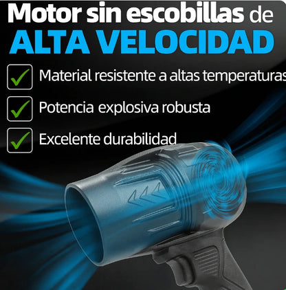 TURBODRY® SOPLADOR INALÁMBRICO (lleva gratis 2 baterías recargables y Estuché protector)  + ENVÍO GRATIS