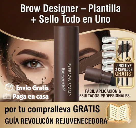 Brow Designer – Plantilla + Sello Todo en Uno