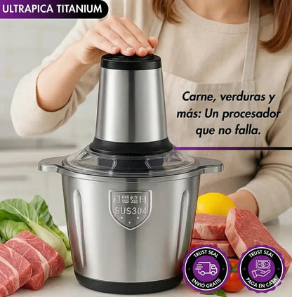 Procesador de alimentos UltraPica Titanium y Recetario Gratis