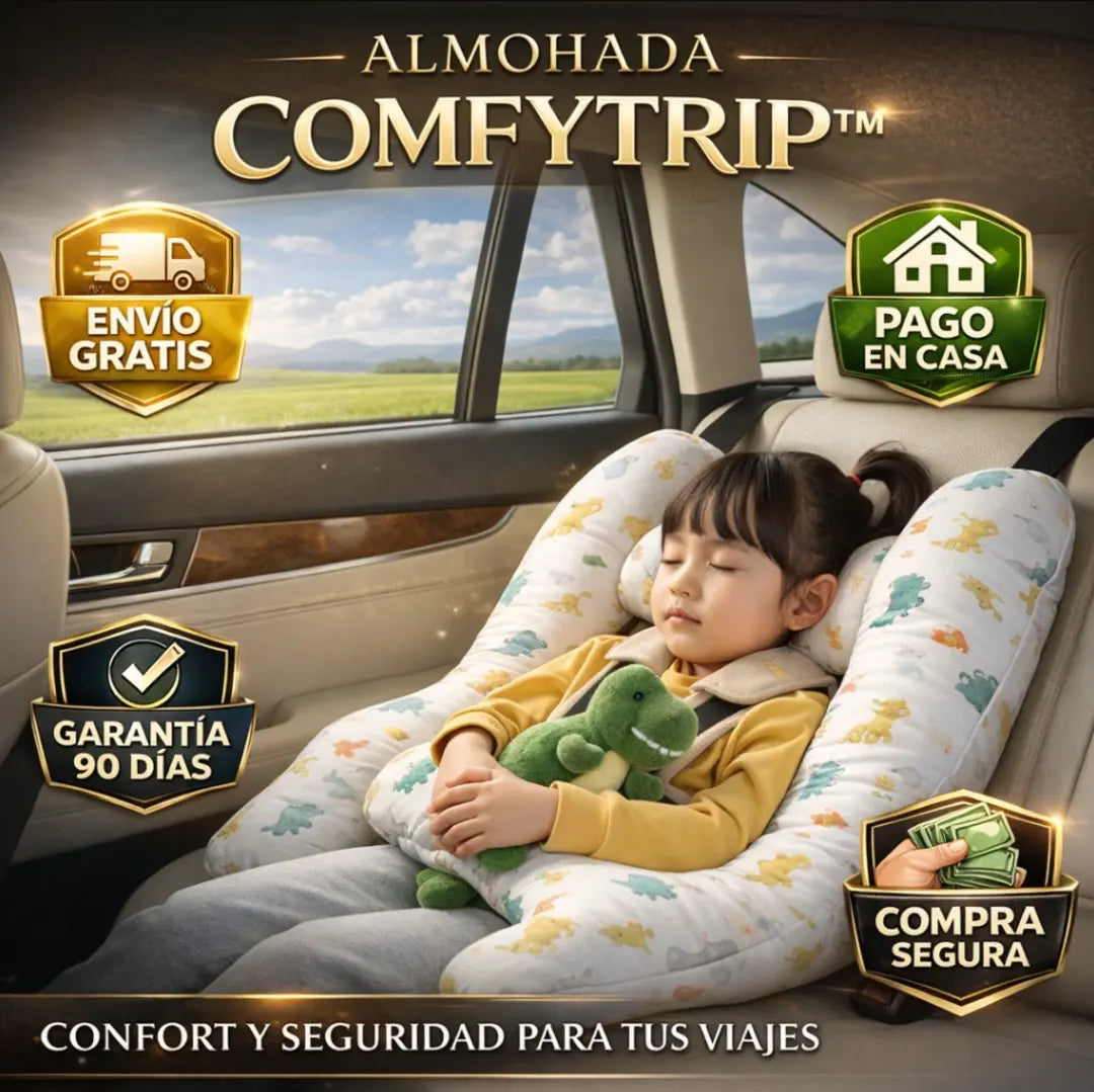 ALMOHADA COMFYTRIP™ — Adiós a las malas posturas en el carro