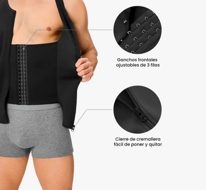 BodyForm®  Chaleco Moldeador de Compresión con ajuste interno
