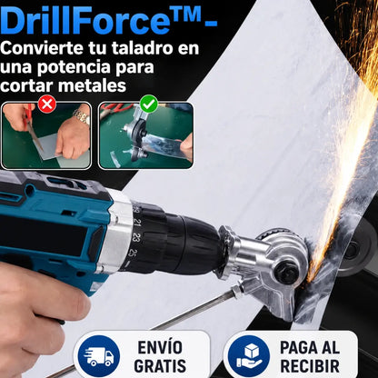 DrillForce™- Convierte tu taladro en una potencia para cortar metales