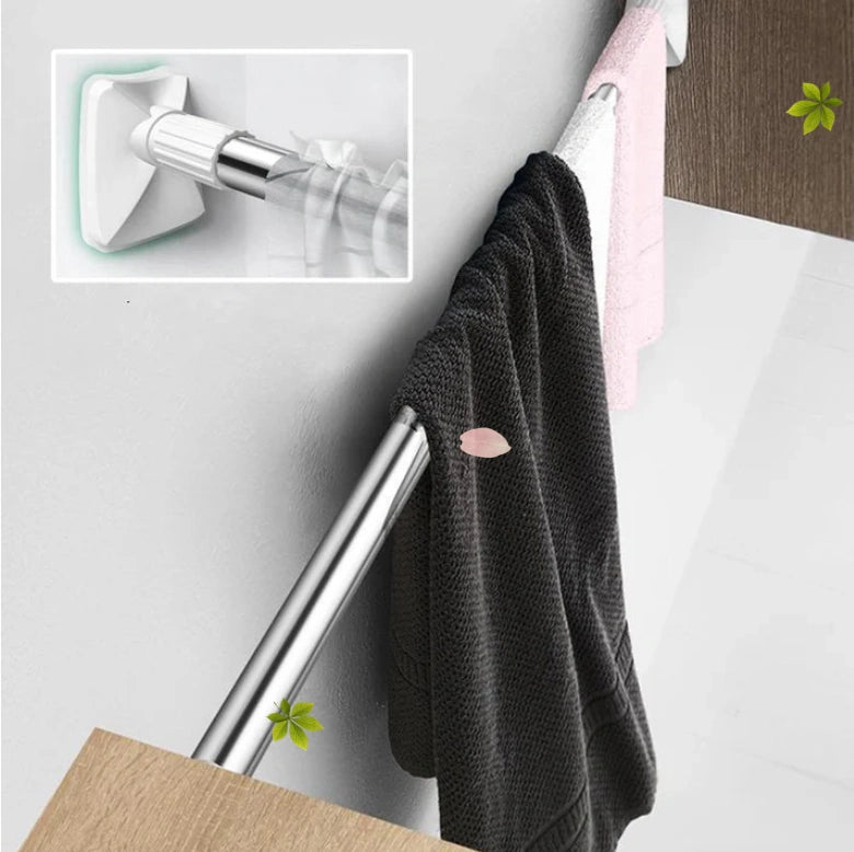 SmartRack™- Barra Extensible de acero inoxidable, estante sin taladrar
