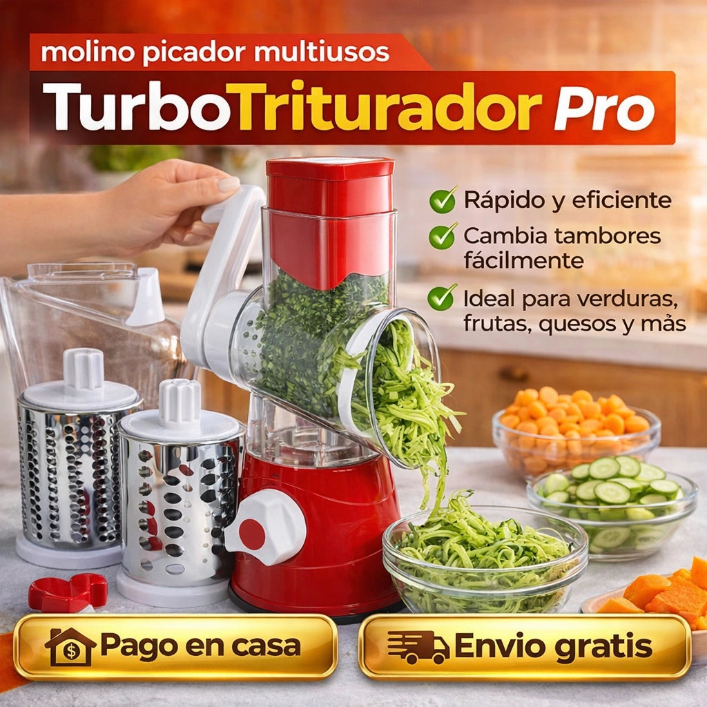 Turbo Triturador Pro- Molino Picador Multiusos