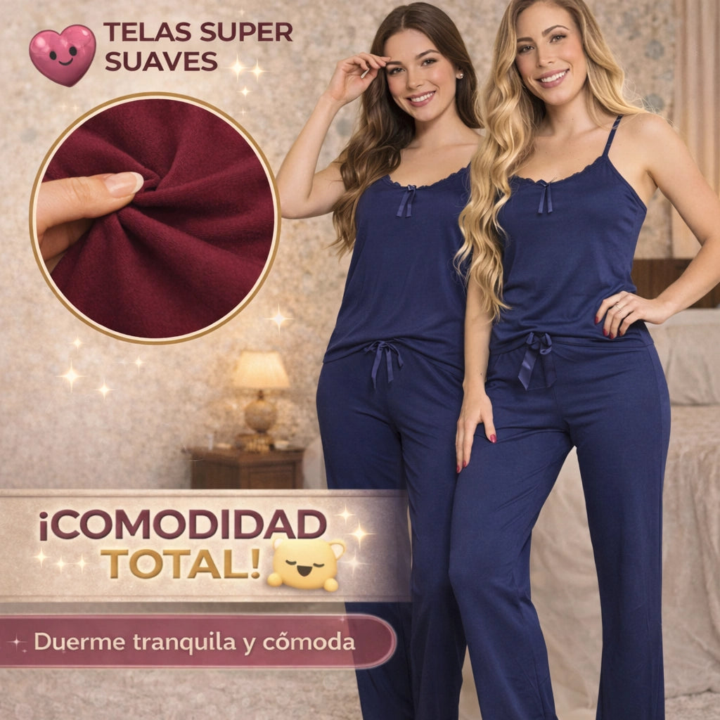 Sueño Premium x 3 + Medias de obsequio- Pijamas largas