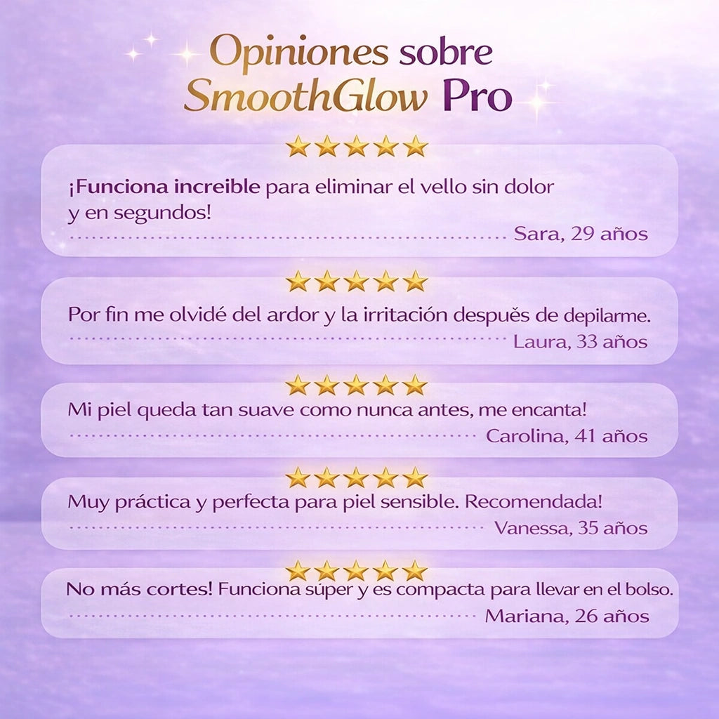 SmoothGlow Pro 2 en 1 -   Depiladora 2 en 1