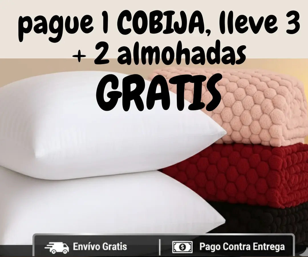 COBIJAS SEMI TERMINACAS CON DISEÑO EN HEXÁGONOS