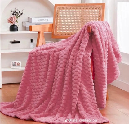 COBIJAS SEMI TERMINACAS CON DISEÑO EN HEXÁGONOS